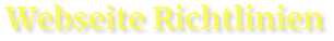 Webseite Richtlinien